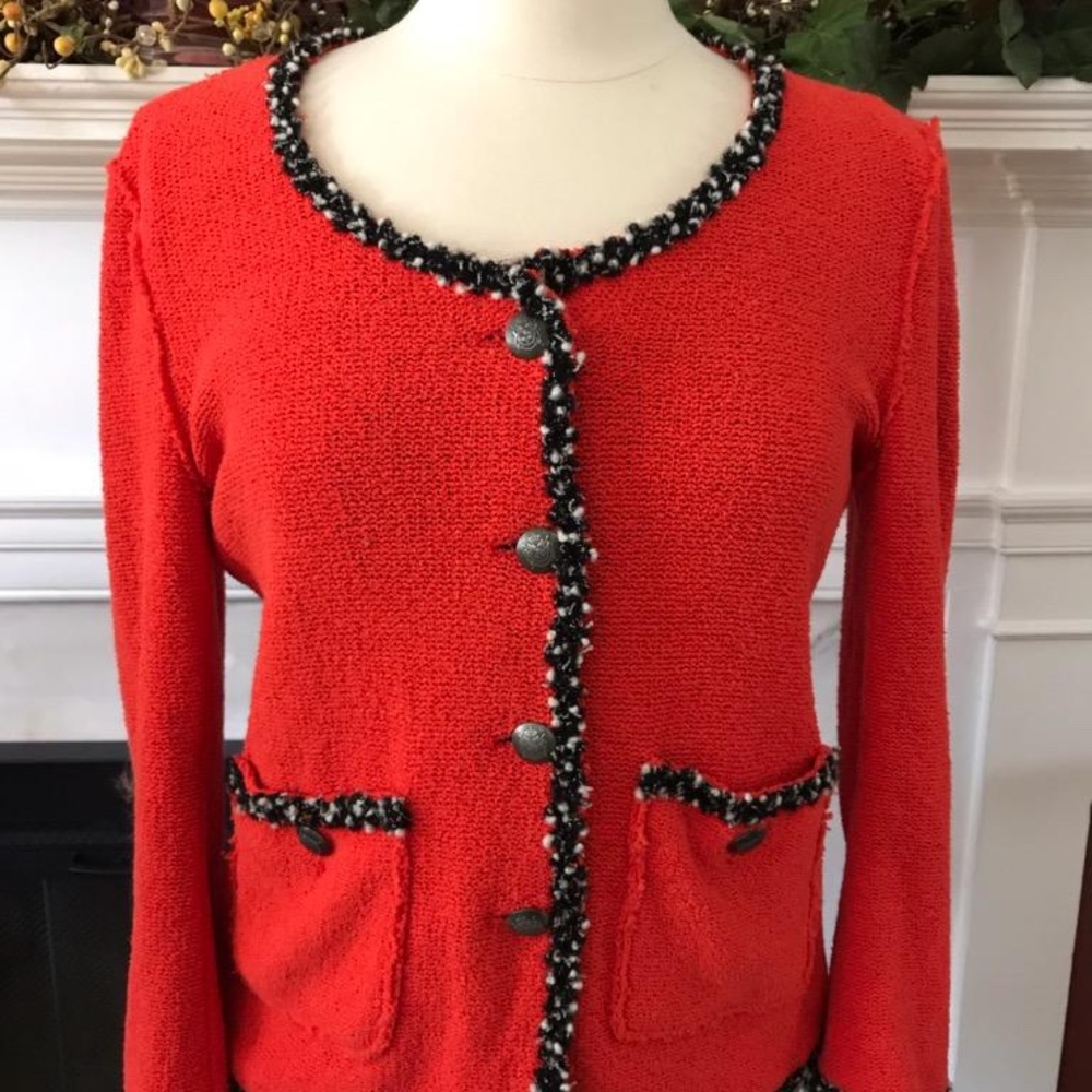Zara Boucle Tweed Blazer Jacket
